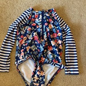 Rash guard bathing suit